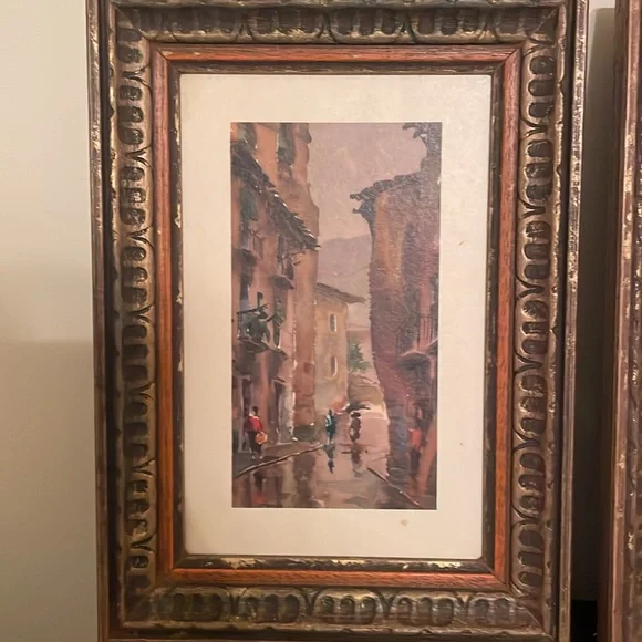 Vintage framed pictures - Picture 2 of 5